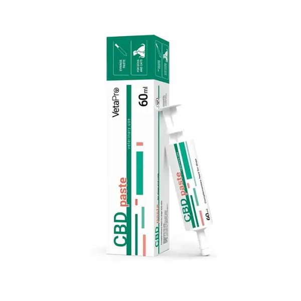 Supliment pentru caini pisici Vetapro CBD Pasta 60 ml