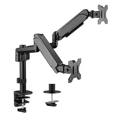 Suport 2 monitoare birou Gembird MA-DA2P-01, 17inch-32inch, 9 kg (Negru)
