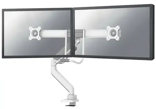 Suport 2 monitoare Neomounts DS75-450WH2, 17inch-32inch, 16 kg, VESA 75x75, 100x100 (Alb)