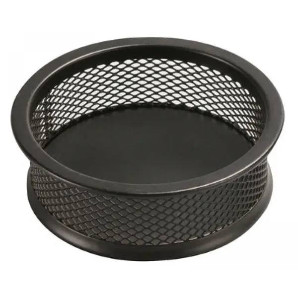 Suport agrafe rotund plasa metalica negru Suport agrafe rotund plasa metalica negru