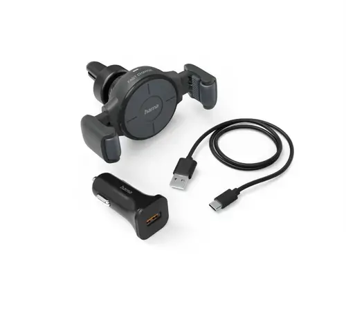 Suport auto cu incarcare wireless HAMA FC10 Flex-Set 201677, 10W (Gri)