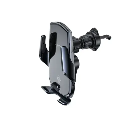 Suport auto cu incarcare wireless HAVIT W 3034, 15 W (Negru)