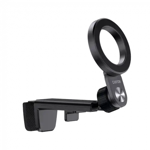 Suport auto magnetic CANYON OnGrip 11, Prindere cu clip, Universal (Negru)