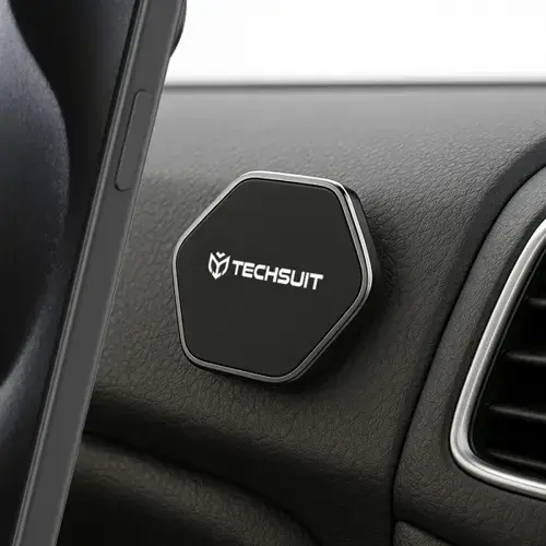 Suport Auto Magnetic Techsuit HOLD210-C, Universal (Negru)