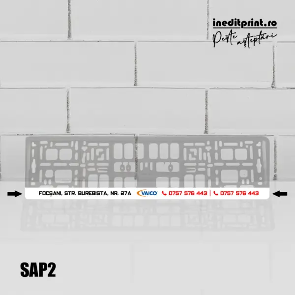 Suport Auto Personalizat (Firme) SAP2 Suport negru bagheta neagra