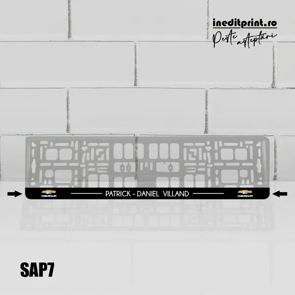 Suport Auto Personalizat SAP7 Suport negru bagheta neagra