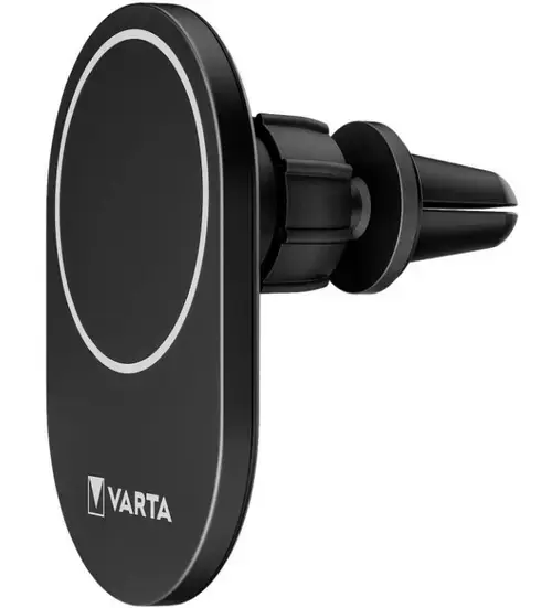 Suport Auto Varta Mag Pro Wireless, 15W, 2A, MagSafe, Qi Wireless (Negru)