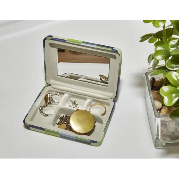 Suport Bijuterii - Plaid Travel Jewelery Case | Kikkerland