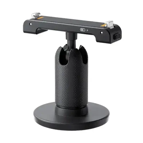 Suport camera video sport, Insta360, Pivotant, Compatibil cu Insta360 GO 3, Aluminiu/Silicon, 51.8x67x52.5 mm, Negru
