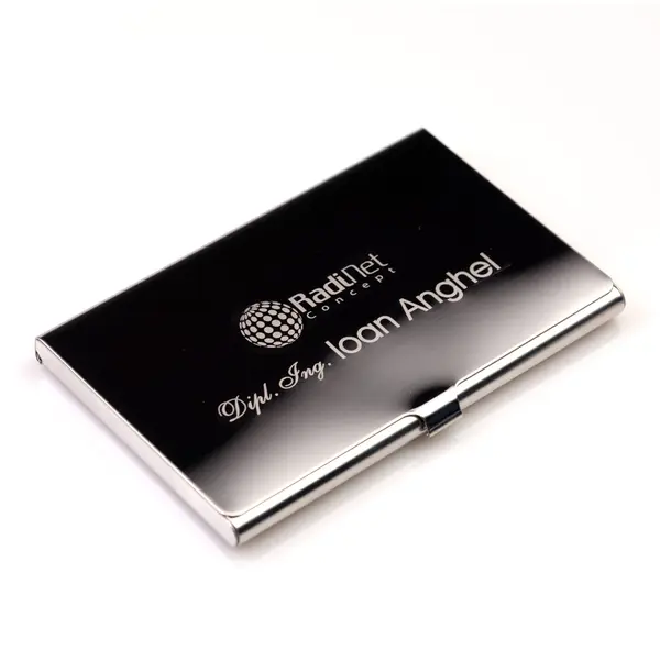 Suport carti de vizita personalizat gravat