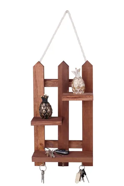 Suport chei din lemn 213 Nuc 40x23x9 cm
