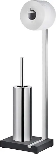 Suport combinat pentru hârtie igienică și perie Blomus - Menoto, mat