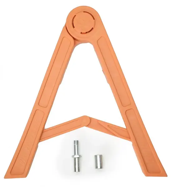 Suport cric lateral tip agrafa pentru cross-enduro, culoare portocaliu