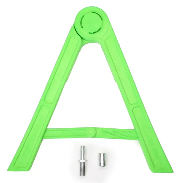 Suport cric lateral tip agrafa pentru cross-enduro, culoare verde