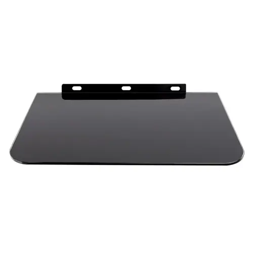 Suport cu raft de sticla pentru DVD / Console / Quality SkyBox Satellite, Maclean MC/629, Greutate maxima suportata 8kg, Negru