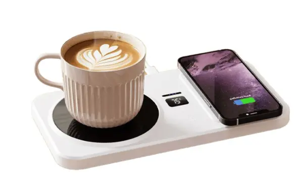 Suport de cana cu incalzire electrica si Incarcare Wireless control de temperatura smart