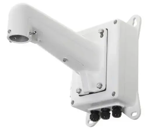 Suport de colt Hikvision Bracket DS-1602ZJ-BOX-CORNER, aluminiu (Alb)