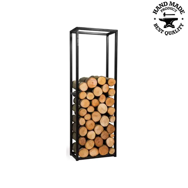Suport de lemne otel inalt 120cm robust produs Europa negru