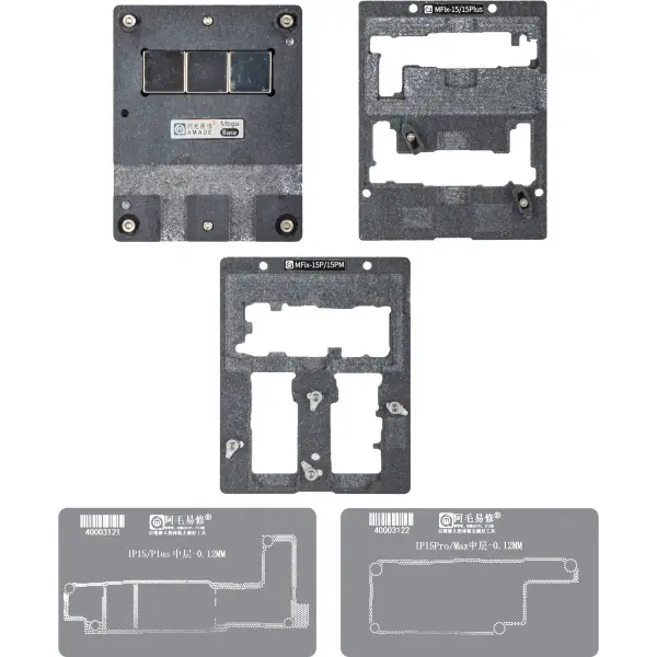 Suport de Lucru Reballing Amaoe MFix-15 pentru Apple iPhone 15 Series