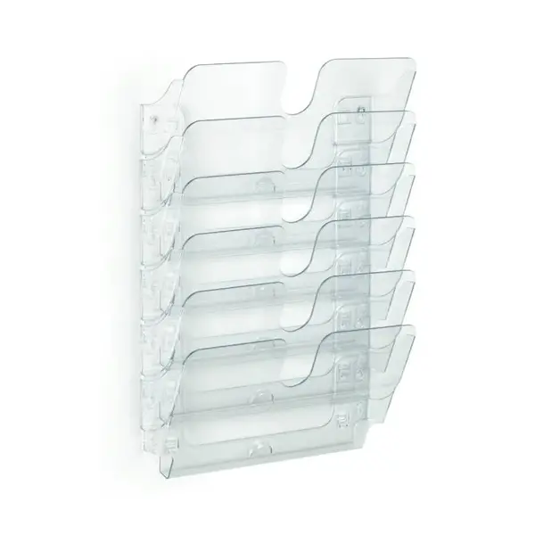Suport de prezentare Flexiplus cu 6 compartimente A4 landscape transparent Suport de prezentare Flexiplus cu 6 compartimente A4 landscape transparent