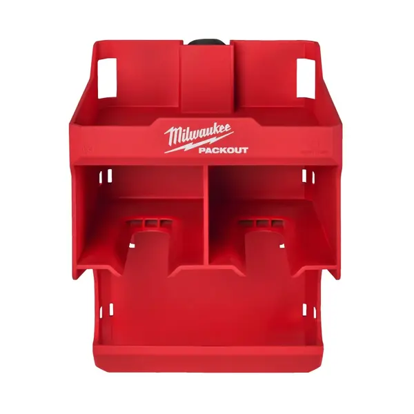 Suport depozitare masina de gaurit si chei de impact Milwaukee Packout Drill Storage Station, montare click lock, stocheaza 2 scule, 4932480712