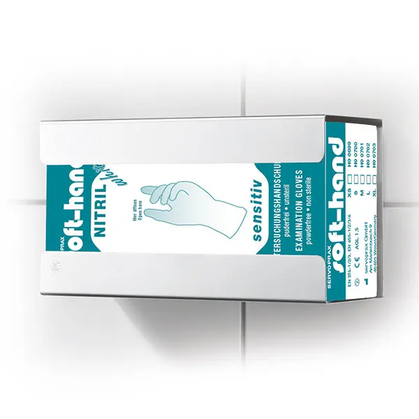 Suport din INOX pentru 1 cutie de manusi tip F90 - 25x13.5x9.5 cm