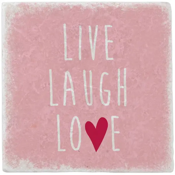 Suport din marmura pentru pahar Gespaensterwald - Live, Laugh, Love