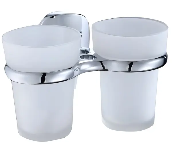 Suport dublu pentru periuță de dinți Inter Ceramic - Argo, 10,5 x 15 x 9,2 cm