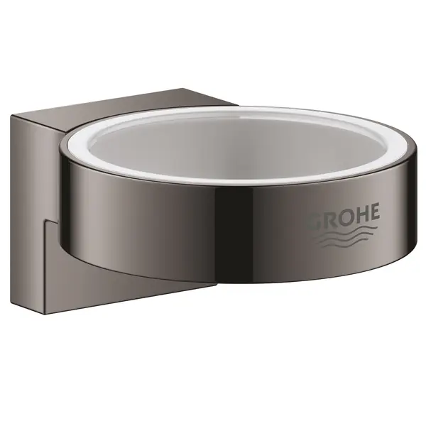 Suport Grohe Selection 41027A00, montare pe perete, fixare ascunsa, lucios, hard graphite