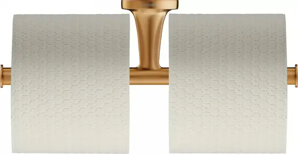 Suport hartie igienica Duravit Starck T 0099380400, montare pe perete, dublu, metal, Bronz mat