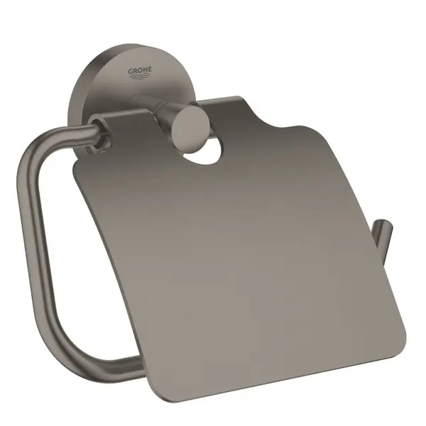 Suport hartie igienica Grohe Essentials 40367AL1, 1 rola, fixare ascunsa, mat, Hard graphite