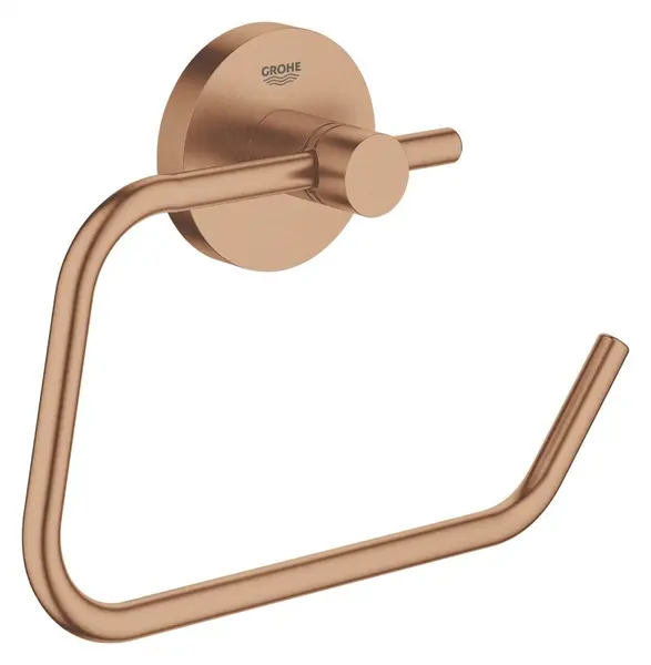 Suport hartie igienica Grohe Essentials 40689DL1, 1 rola, fixare ascunsa, mat, warm sunset