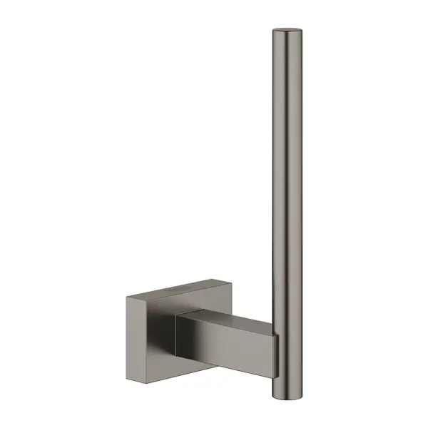 Suport hartie igienica Grohe Essentials Cube 40623AL1, fixare ascunsa, mat, Hard Graphite