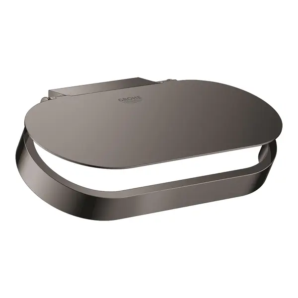 Suport hartie igienica Grohe Selection 41069A00, 1 rola, montare pe perete, fixare ascunsa, lucios, Hard Graphite