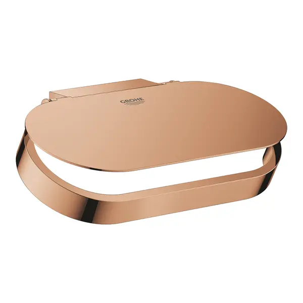 Suport hartie igienica Grohe Selection 41069DA0, 1 rola, montare pe perete, fixare ascunsa, lucios, Warm Sunset