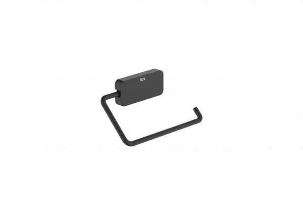 Suport hartie igienica Roca Sonata A817732NB0, montare pe perete, metal, mat, Negru