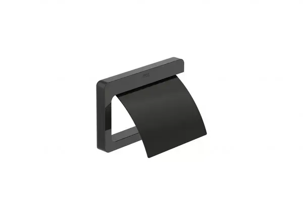 Suport hartie igienica Roca Tempo A817033CN0, montare pe perete, metal, lucios, Negru titan