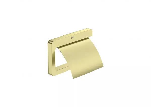 Suport hartie igienica Roca Tempo A817033VA0, montare pe perete, metal, mat, Alama
