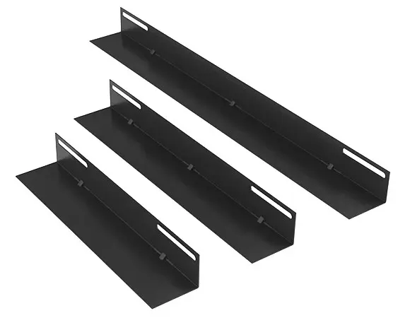 Suport L 350 mm, pentru rack podea 600 mm, otel SPCC 2 mm, standard 19 inch, negru, SAF- SINAL350-RK600FLOOR