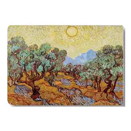Suport masa - Van Gogh - Oliviers avec ciel jaune | Cartexpo
