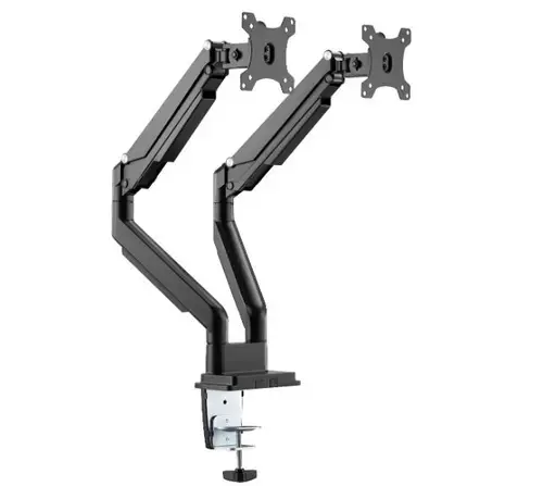 Suport monitor pentru birou Digitus DA-90395, 15inch - 32inch, Pivot, 18 Kg (Negru)