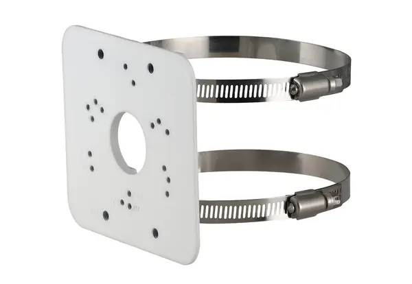 Suport montaj pe stalp pentru camere de supraveghere, aliaj de aluminiu, 125.6 x 114 x 20 mm, Safer SAF-PFA152-E