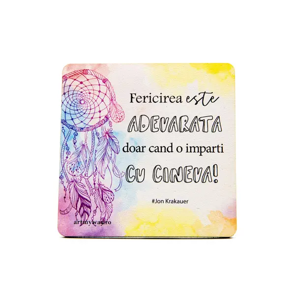Suport pahar - Fericire in doi | ArtMyWay