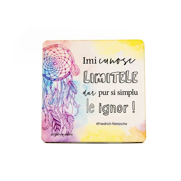 Suport pahar - Imi cunosc limitele | ArtMyWay