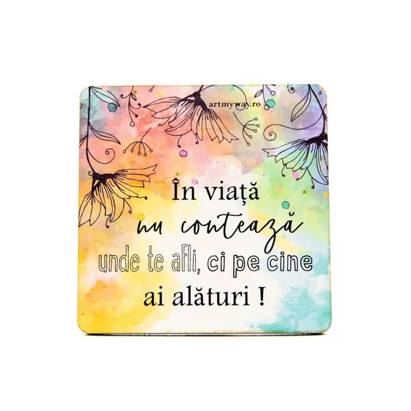 Suport pahar - Impreuna prin viata | ArtMyWay