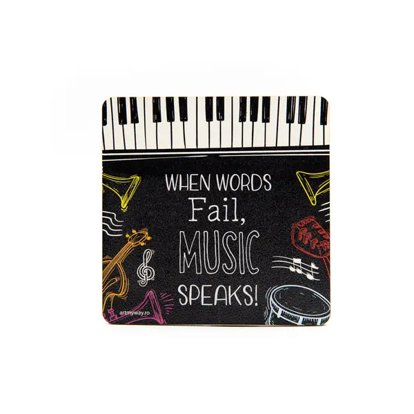 Suport pahar - Music Speaks | ArtMyWay