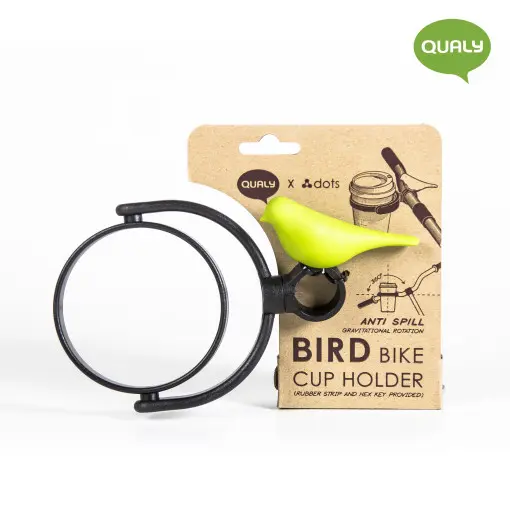 Suport pahar pentru bicicleta - Bird Bike Cup Holde (verde) | Qualy