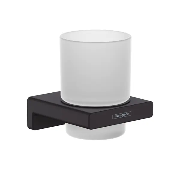 Suport pahar periute de dinti culoare negru mat Hansgrohe AddStoris 41749670