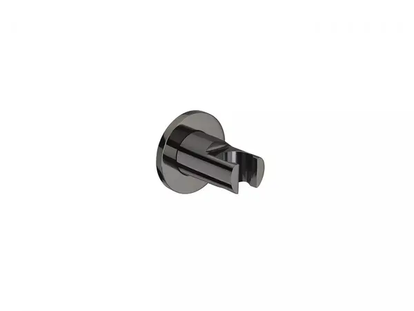 Suport para dus Roca Wall Round A5B1350CN0, aparent, universal, Negru titan lucios
