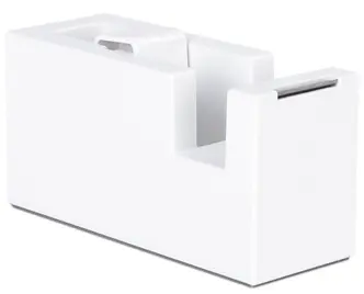 Suport pentru bandă adezivă Deli NuSign - ENS121, de birou, pentru 19 mm, alb